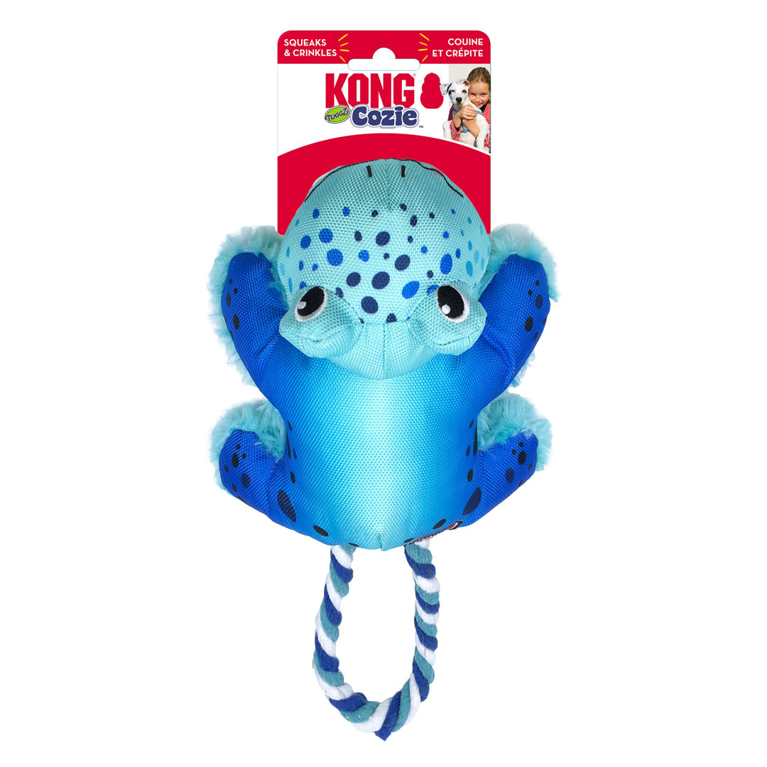 KONG Cozie Tuggz Dog Toy Frog Medium/Large