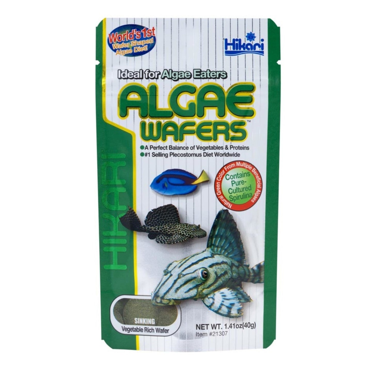Hikari USA Algae Wafers Rapidly Sinking Wafer Fish Food 1ea/1.41 oz