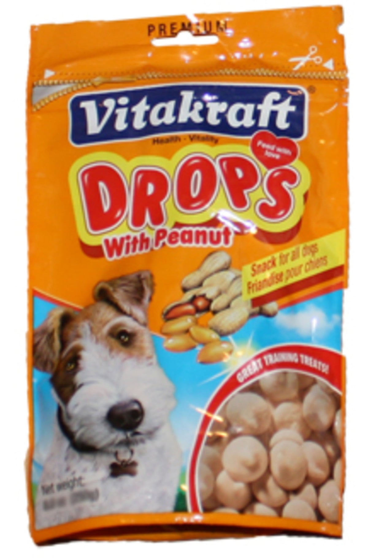 Vitakraft Dog Peanut Drops 8.8oz