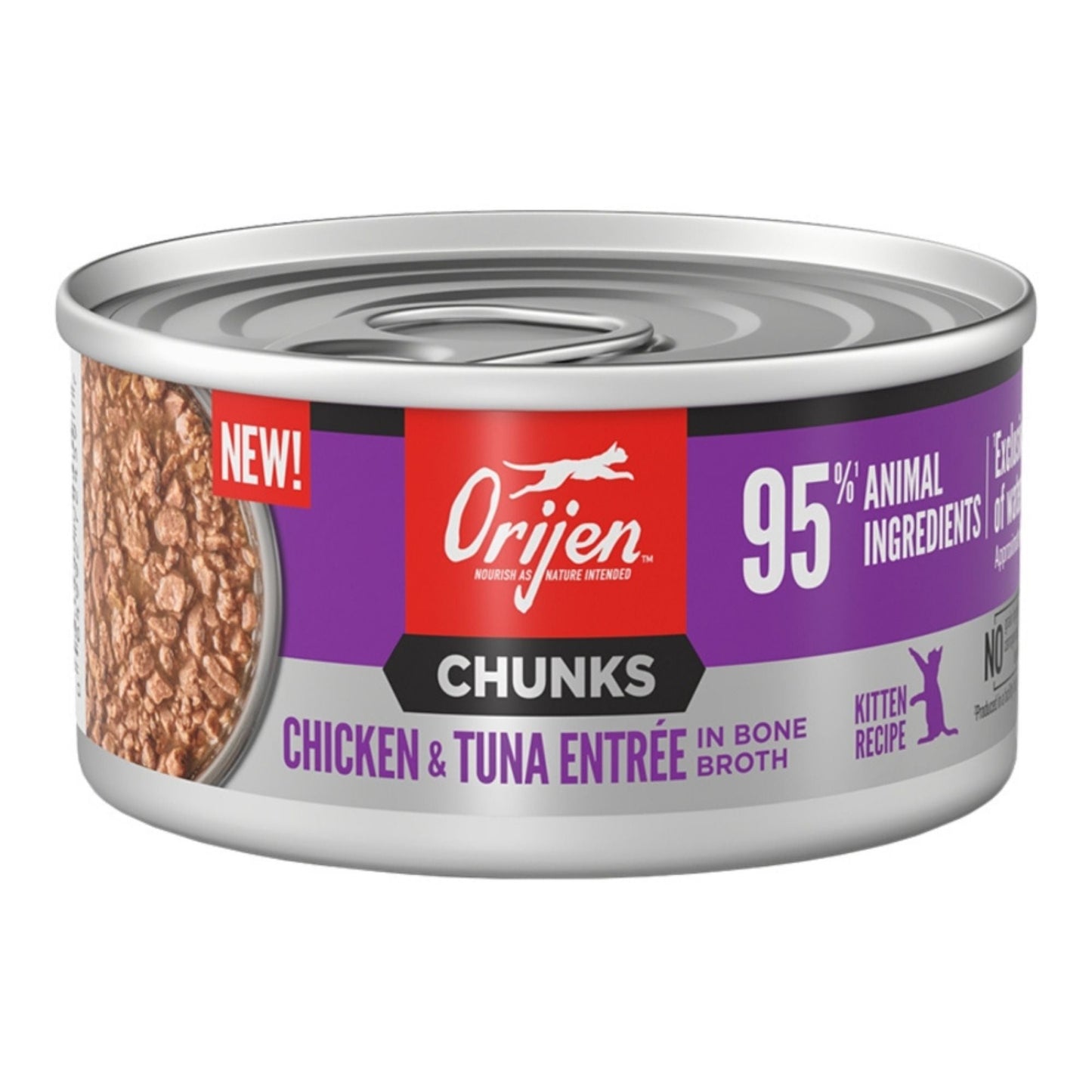 Orijen Cat Grain Free Chunks Kitten Chicken & Tuna 3oz. (Case of 24)