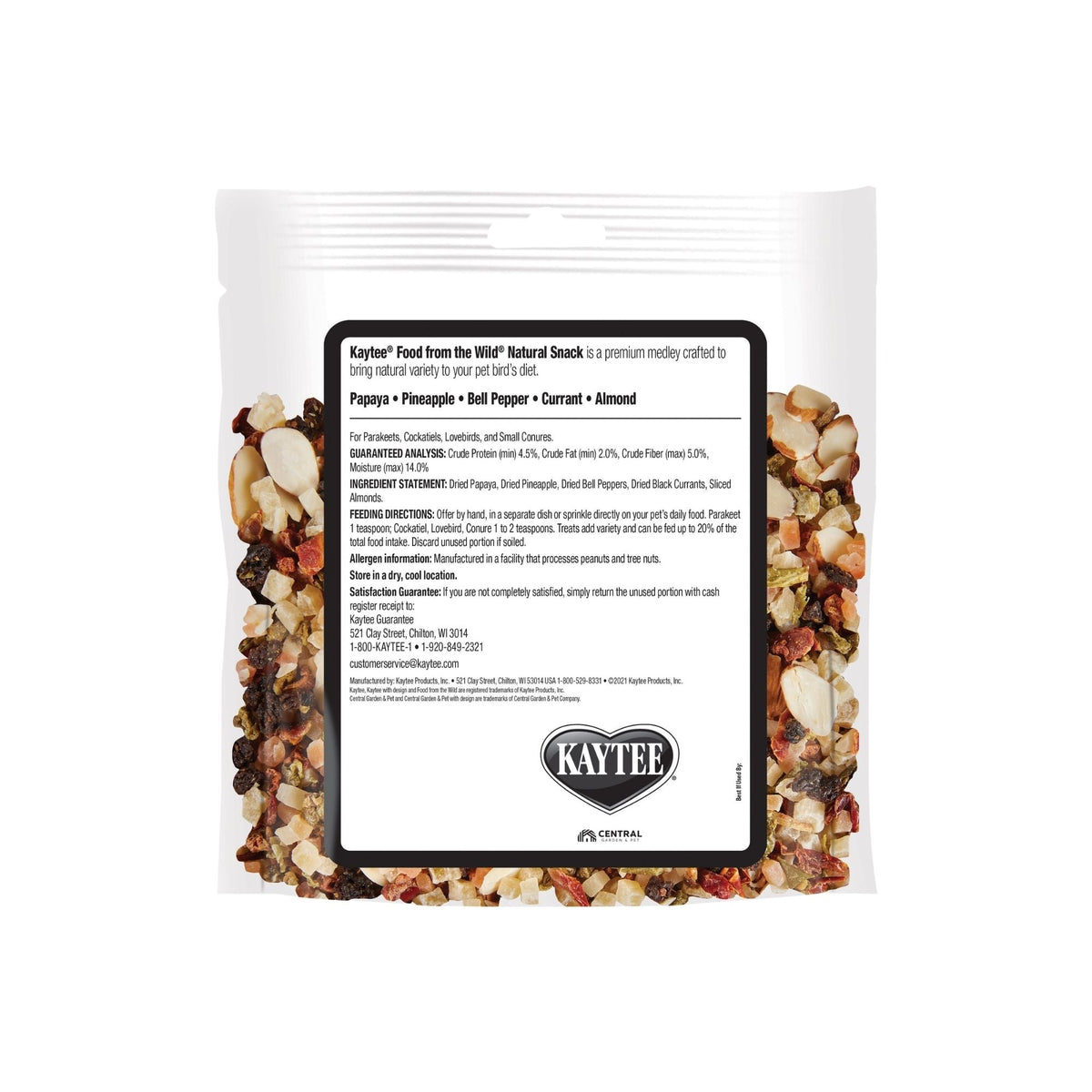 Kaytee Food From the Wild Natural Snack Small Pet Bird 1ea/3oz.
