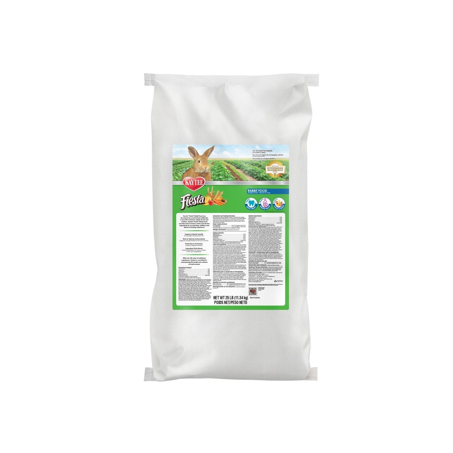 Kaytee Fiesta Rabbit Food Flavor Medley 1ea/25 lb