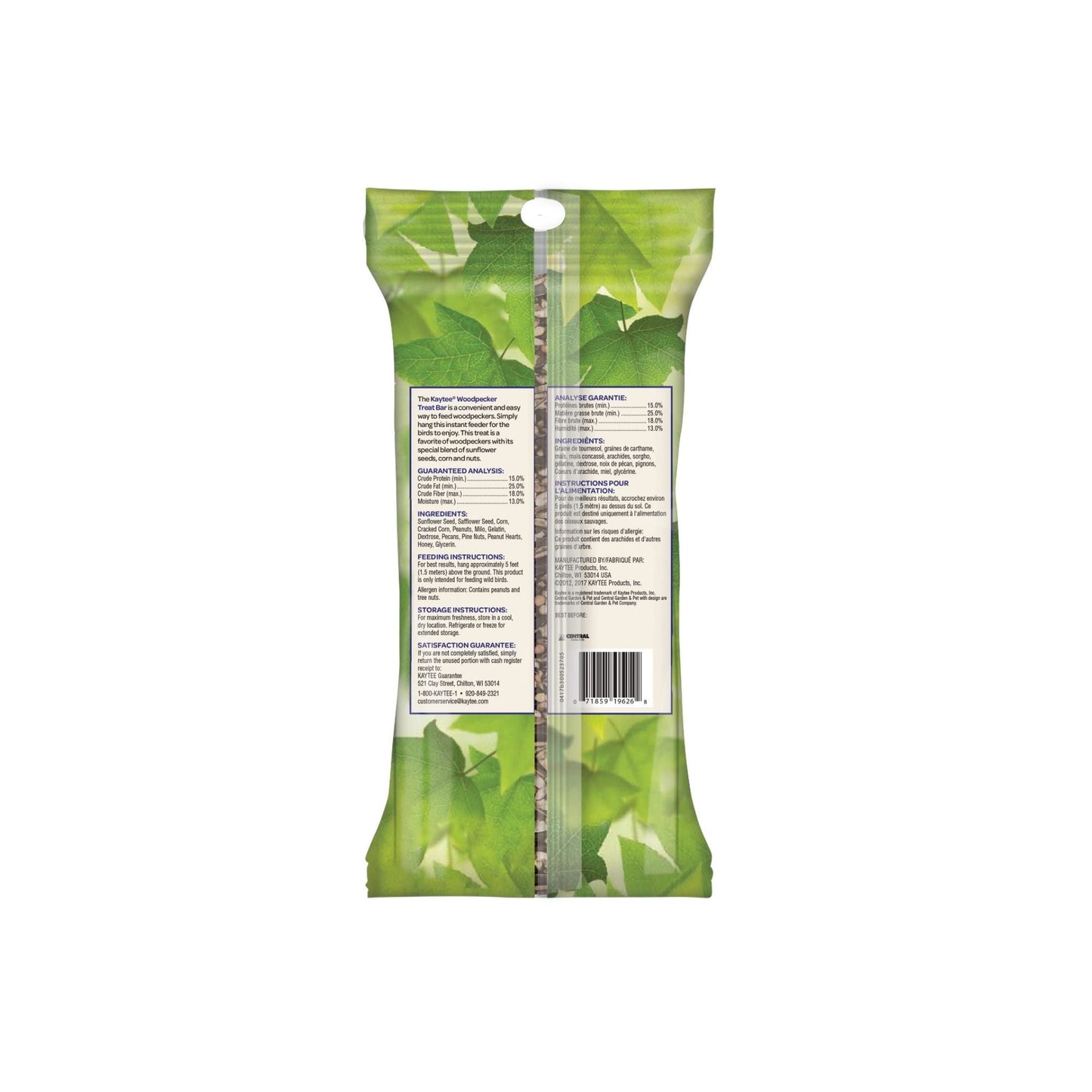 Kaytee Woodpecker Bird Seed Bar 1ea/11oz.