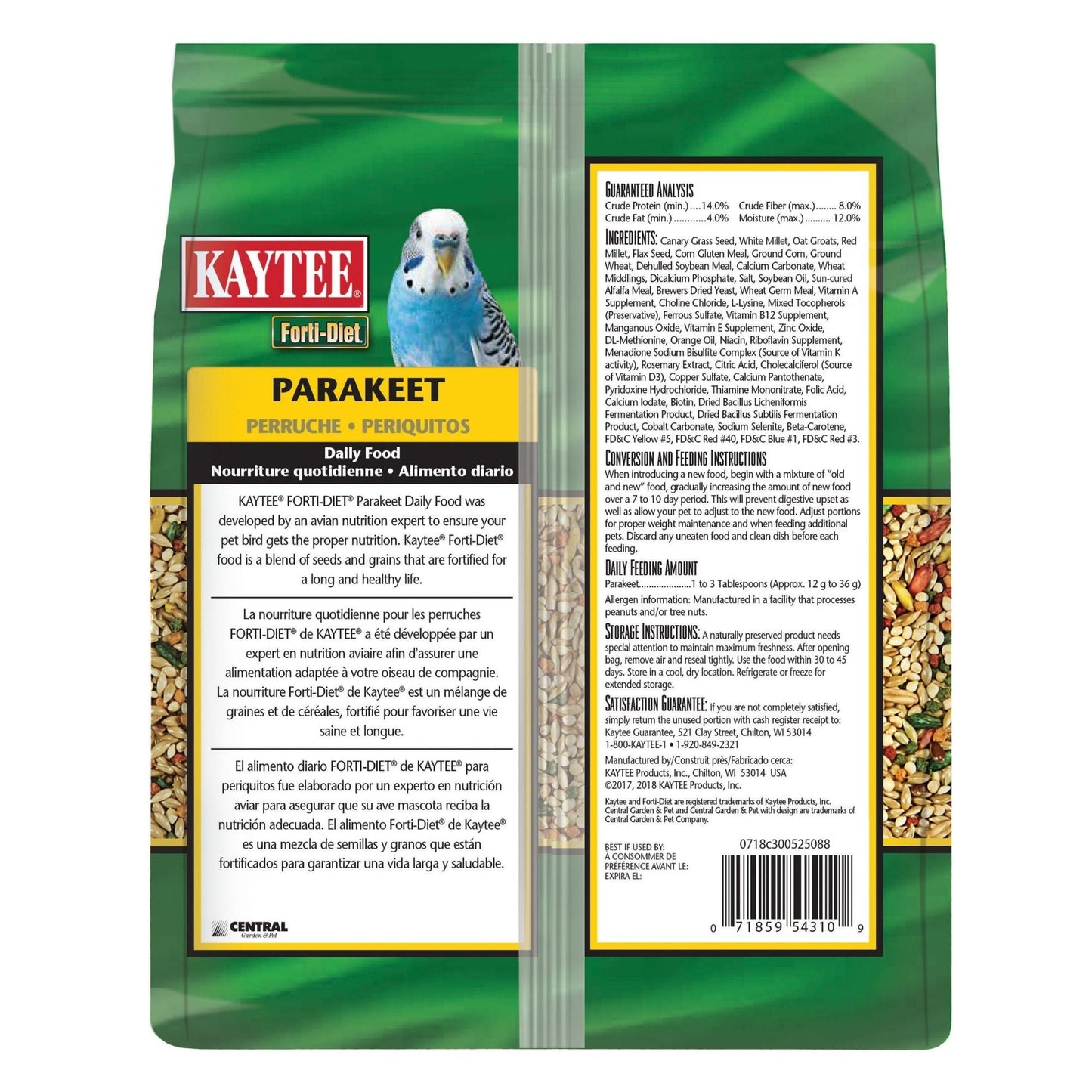 Kaytee Parakeet Food 1ea/2 lb
