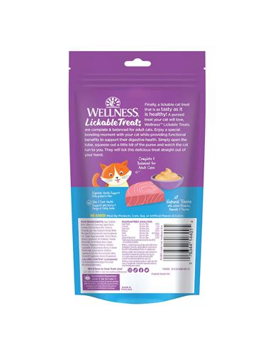 Wellness Grain Free Tuna Lickable Cat Treat 2.5oz