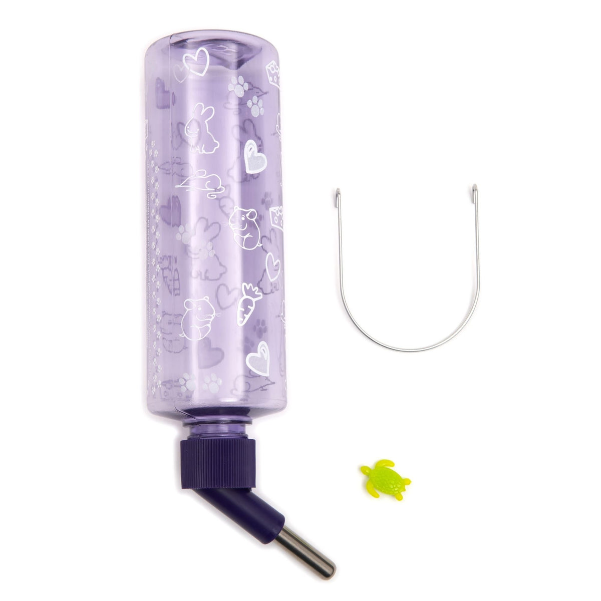 Lixit Clear Water Bottle for Small Animals Clear, Green 1ea/16oz.