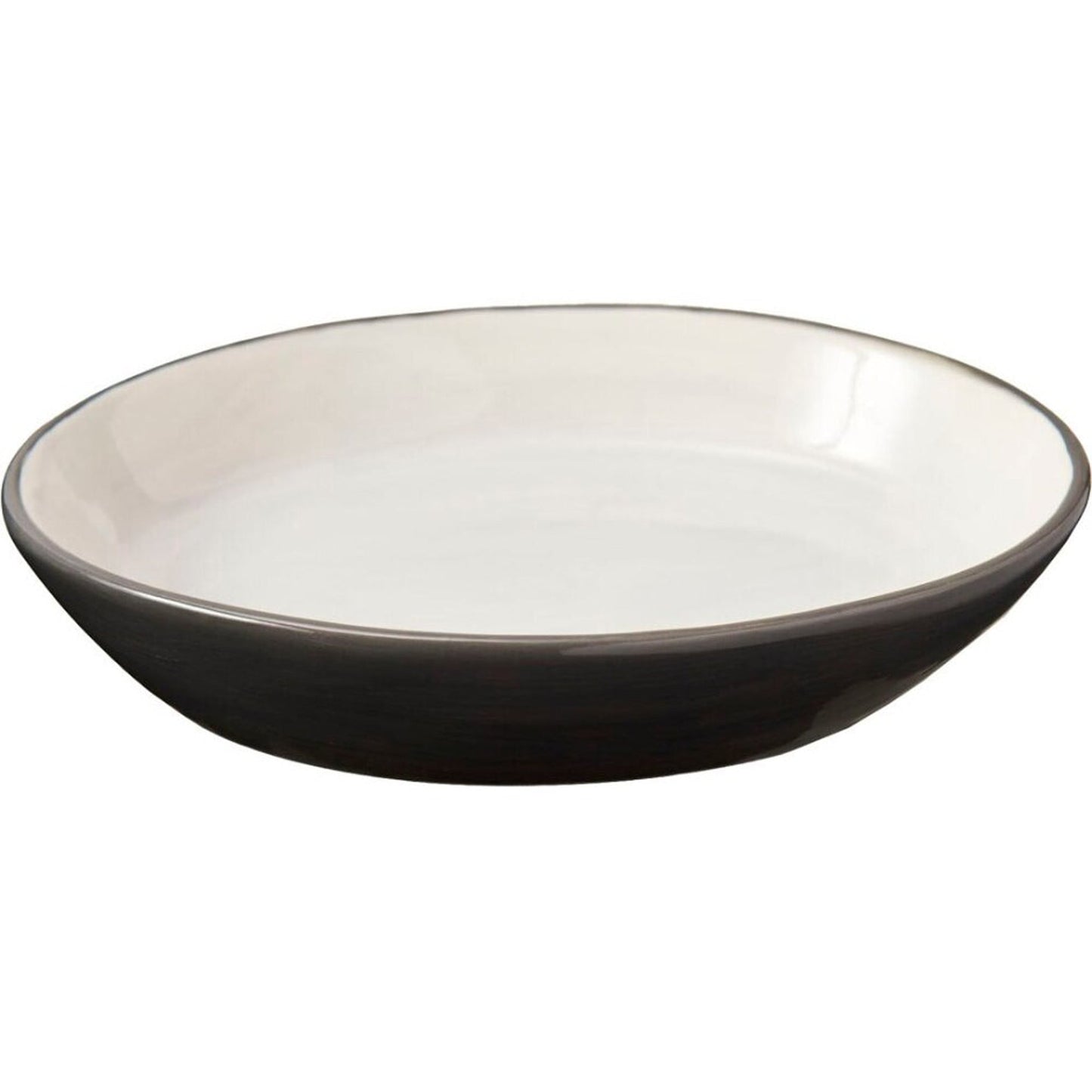 Spot 2 Tone Gray Oval Cat Dish 6in