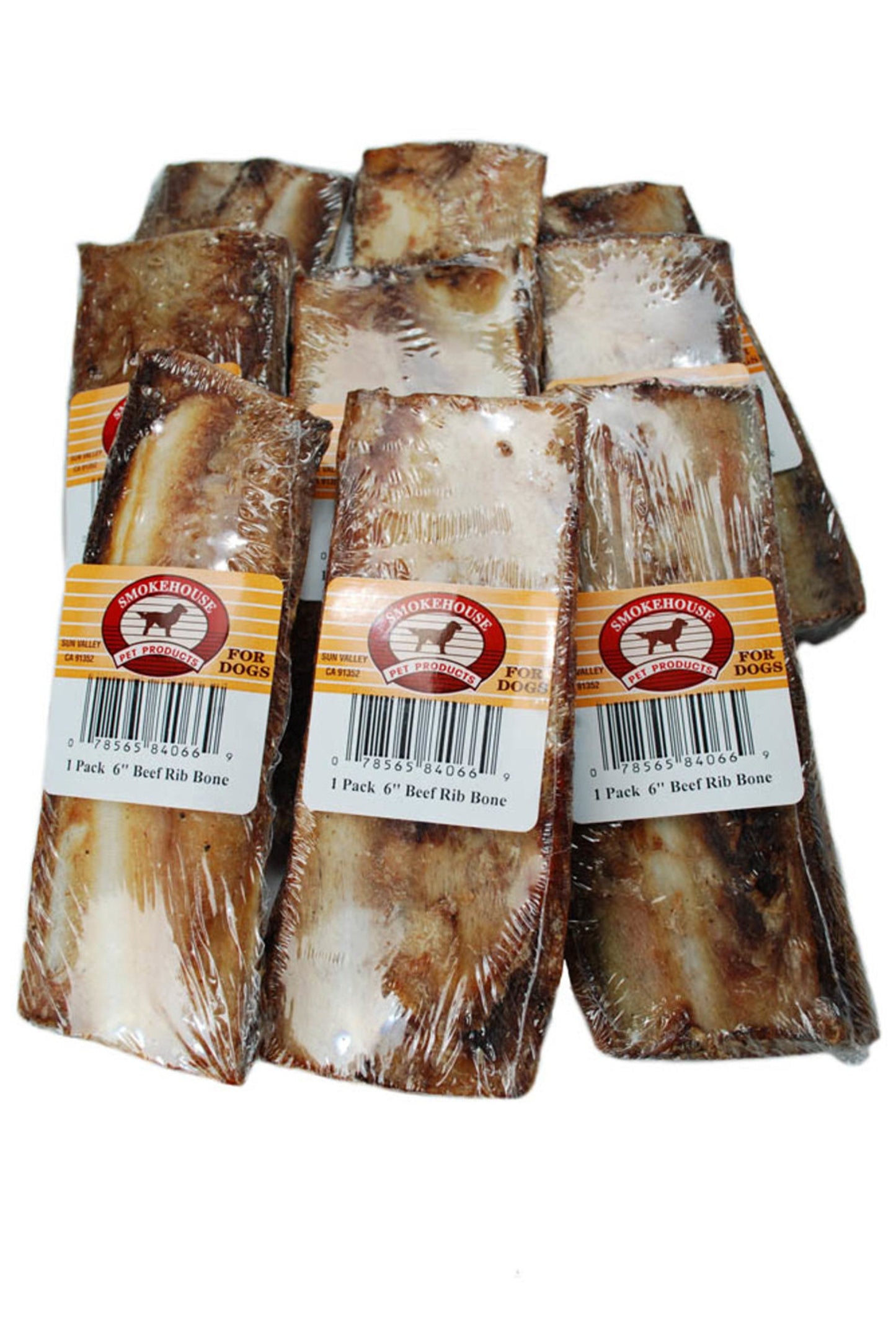 Smokehouse USA Made Rib Bones Shelf Display Box 6in/30ct