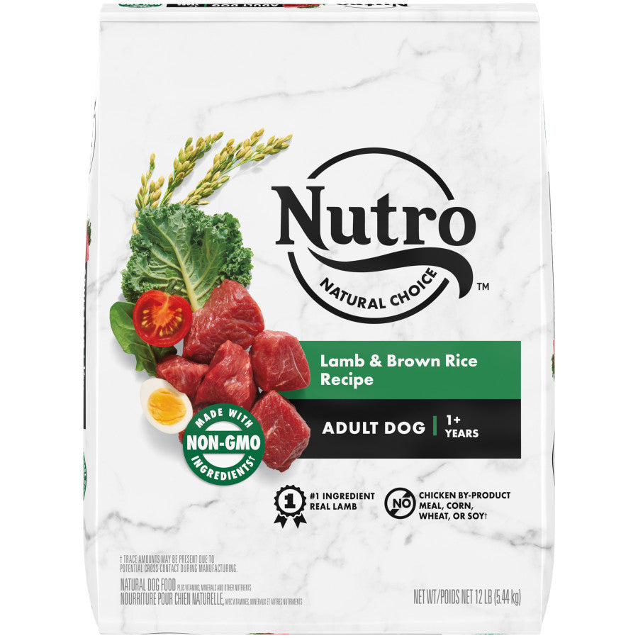 Nutro Natural Choice Adult Dog Food Lamb & Brown Rice Recipe 12lb