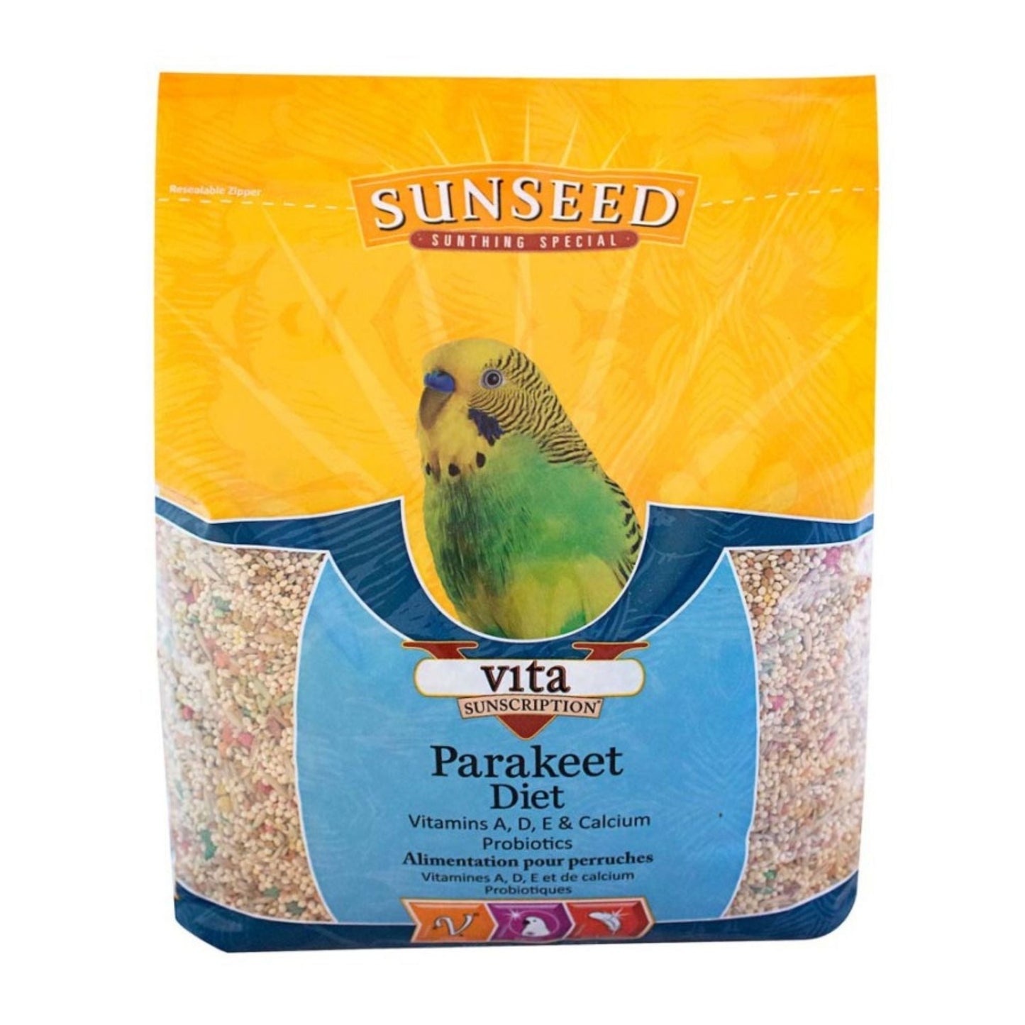 Sun Seed Vita Sunscription Parakeet Diet Bird Food 1ea/5 lb