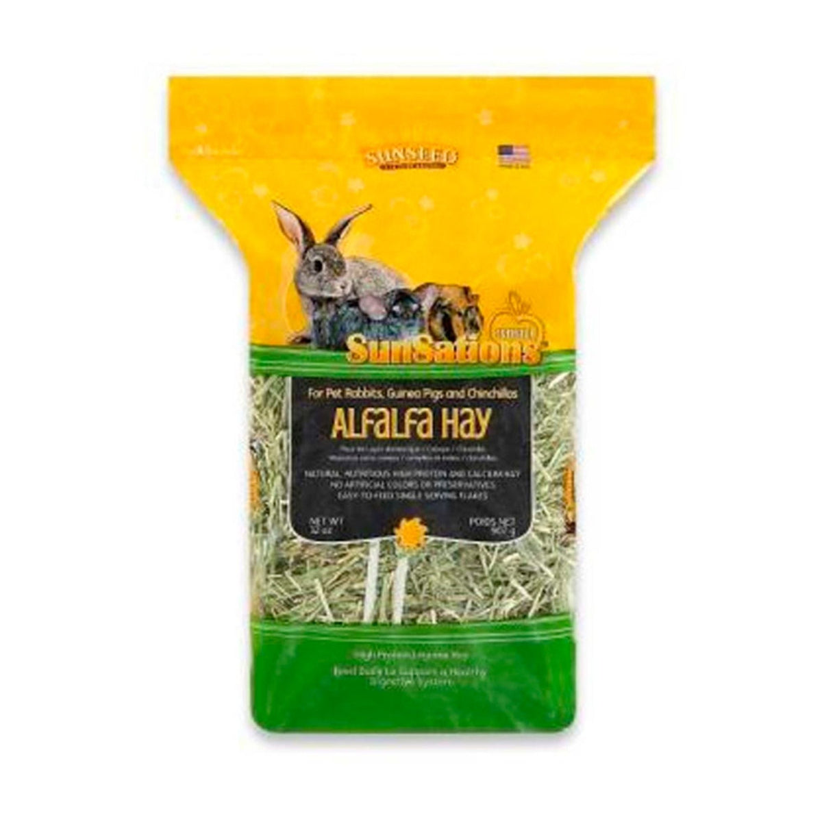 Sun Seed SunSations Natural Alfalfa Hay for Small Animals 1ea/32oz.