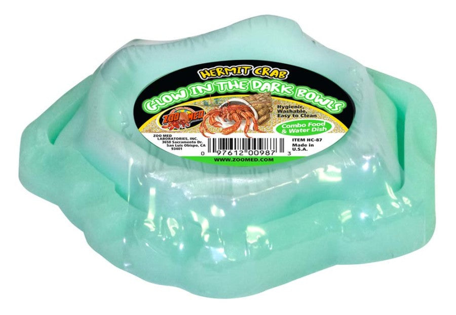 Zoo Med Hermit Crab Combo Bowl Glow in the Dark