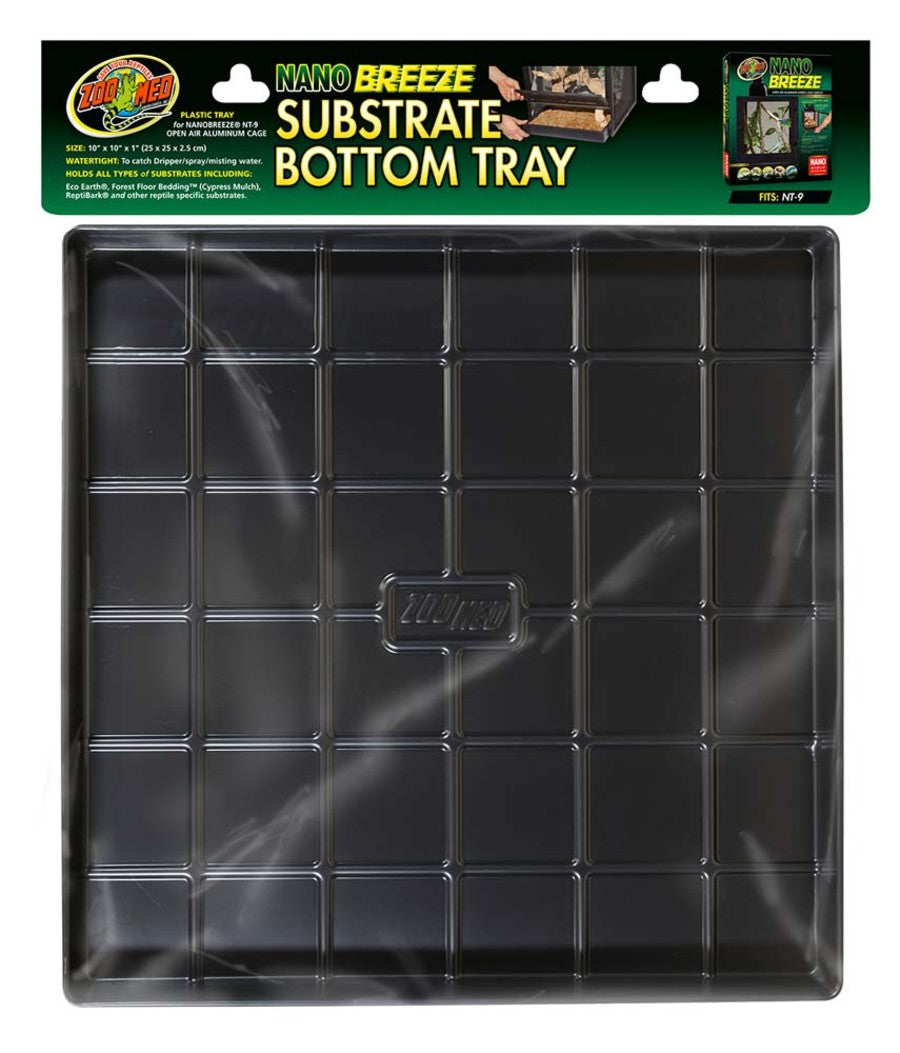 Zoo Med Nano Breeze Substrate Bottom Tray 10x10x2