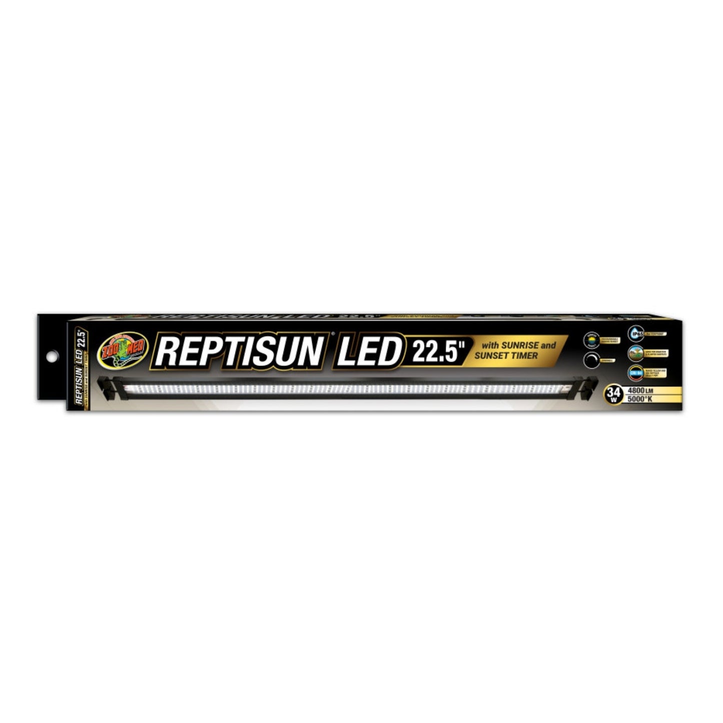 Zoo Med Reptisun LED w/Sunrise Sunset Timer Terrarium Hood 1ea/22.5 in, 34 W