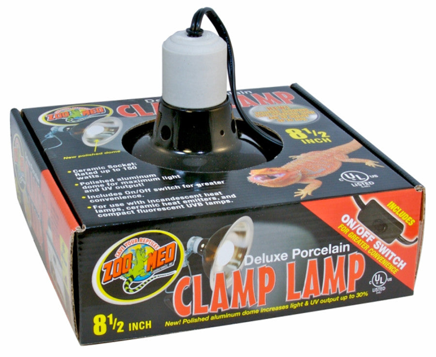 Zoo Med Deluxe Porcelain Clamp Lamp 8.5in