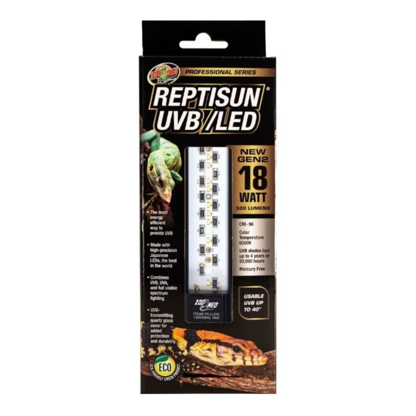 Zoo Med Reptisun UVB/LED Gen2 18 Watt