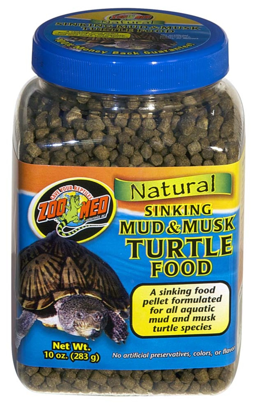 Zoo Med Natural Sinking Mud & Musk Turtle Food 10oz