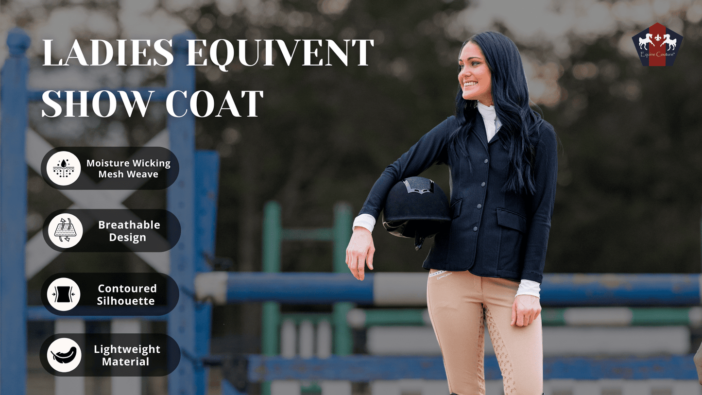 Equine Couture Women EquiVent 4-Snap Button Show Coat