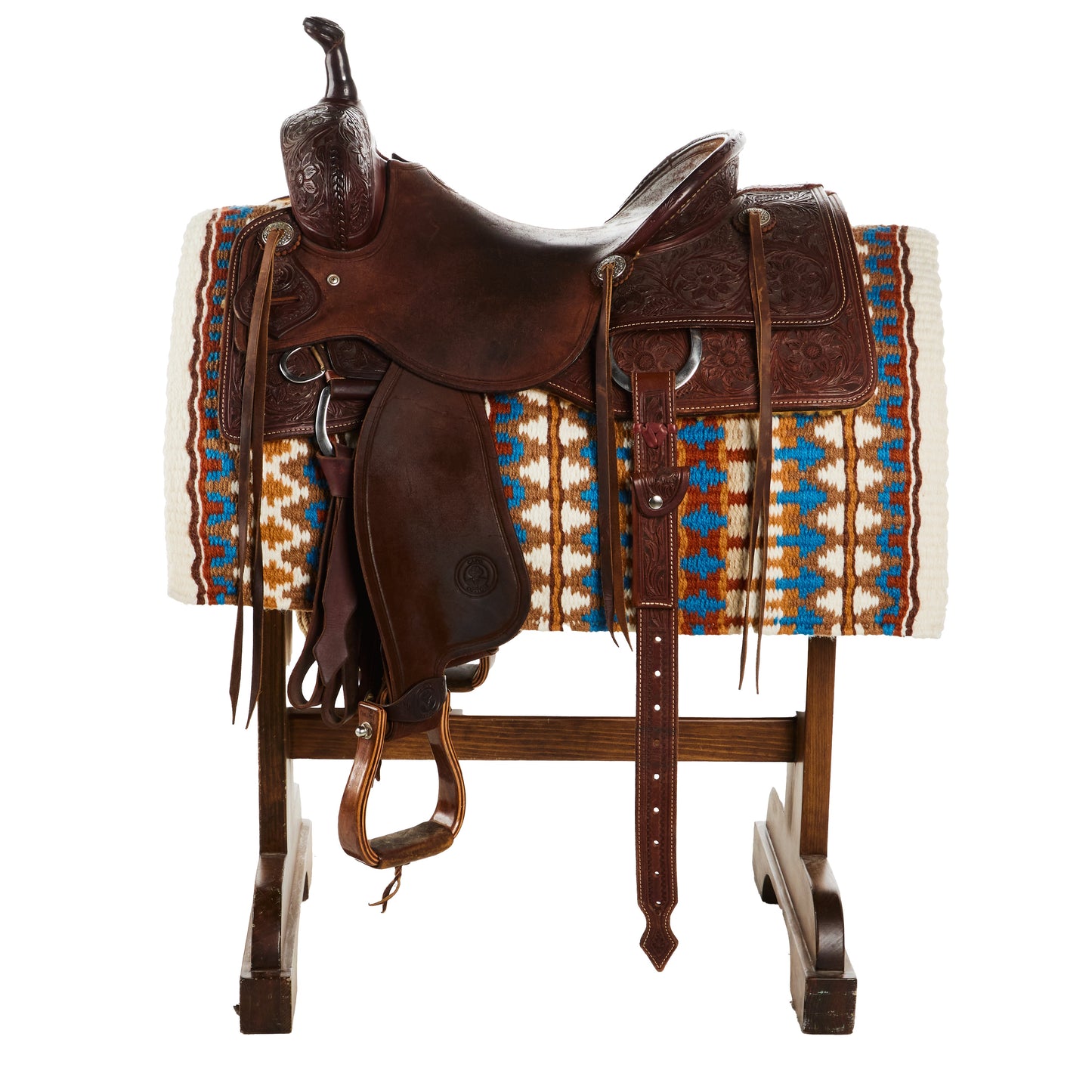 1313AA-11 Double Arrow 40X34 New Zealand Wool Saddle Blanket