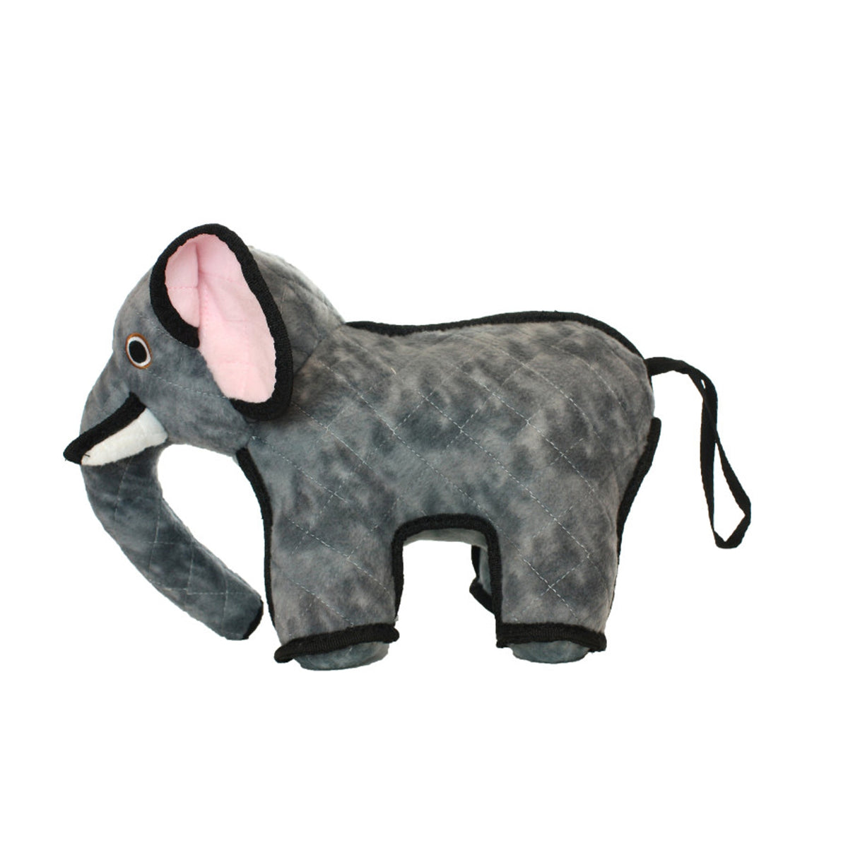 Tuffy Zoo Elephant Durable Dog Toy Gray, 1ea/15 in