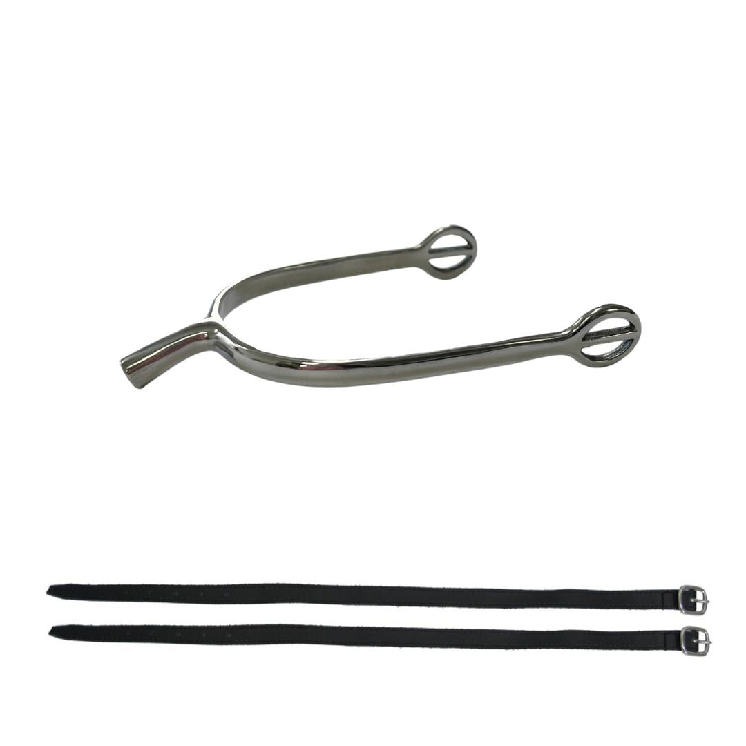 AJ Tack Ladies Prince of Wales English Spurs and Leather Straps
