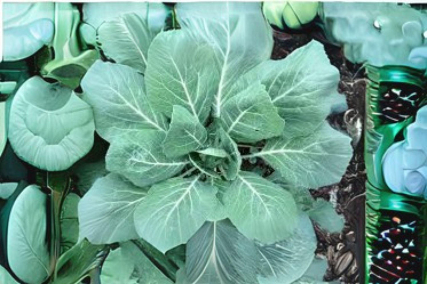 Collards Seeds Heirloom Champion Brassica oleracea var. viridis Large Tender Blue-Green Leaves Heat & Cold Tolerant Greens