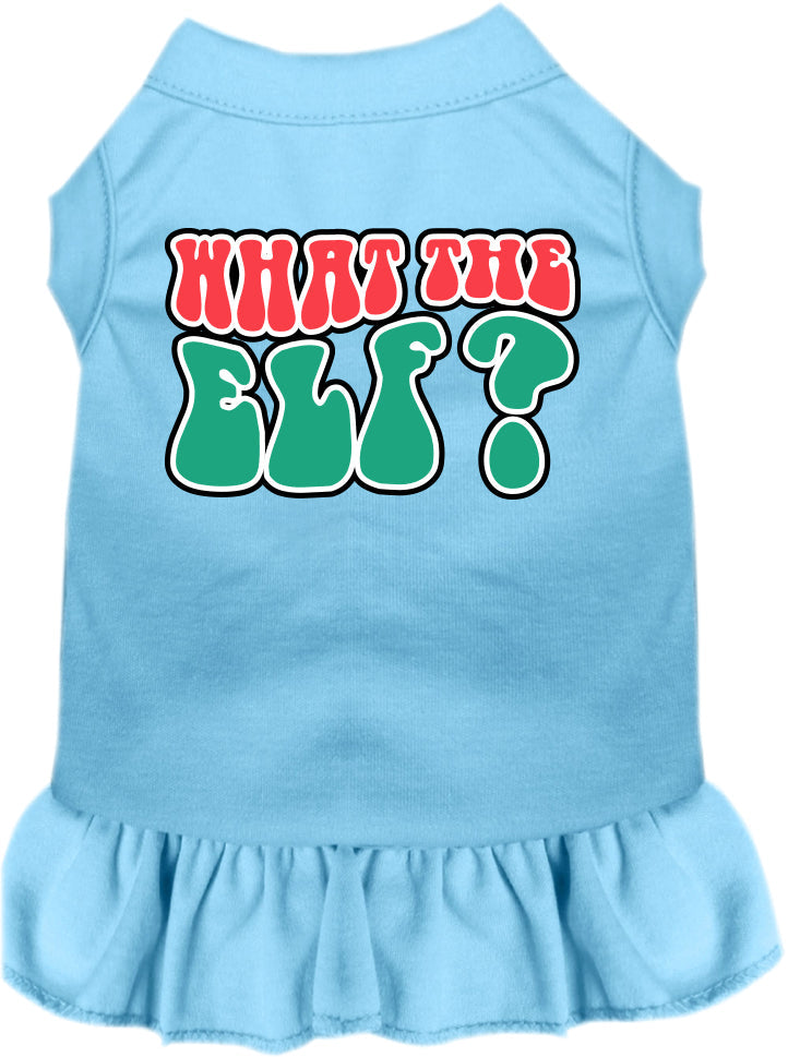 Christmas Pet Dress "What The Elf"