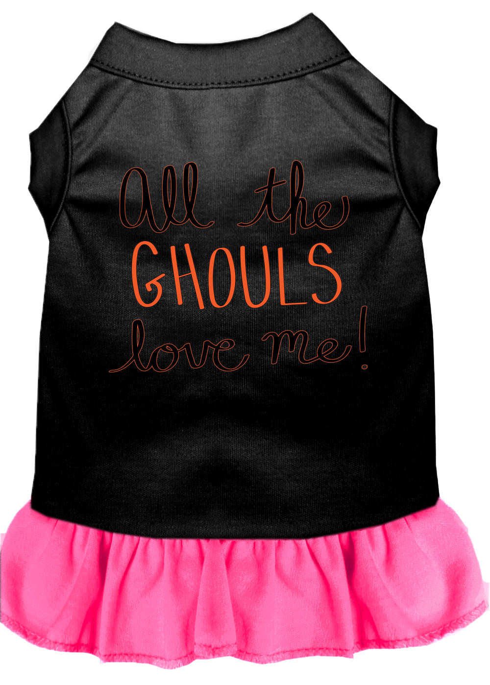 Halloween Pet Dress "All The Ghouls Love Me"