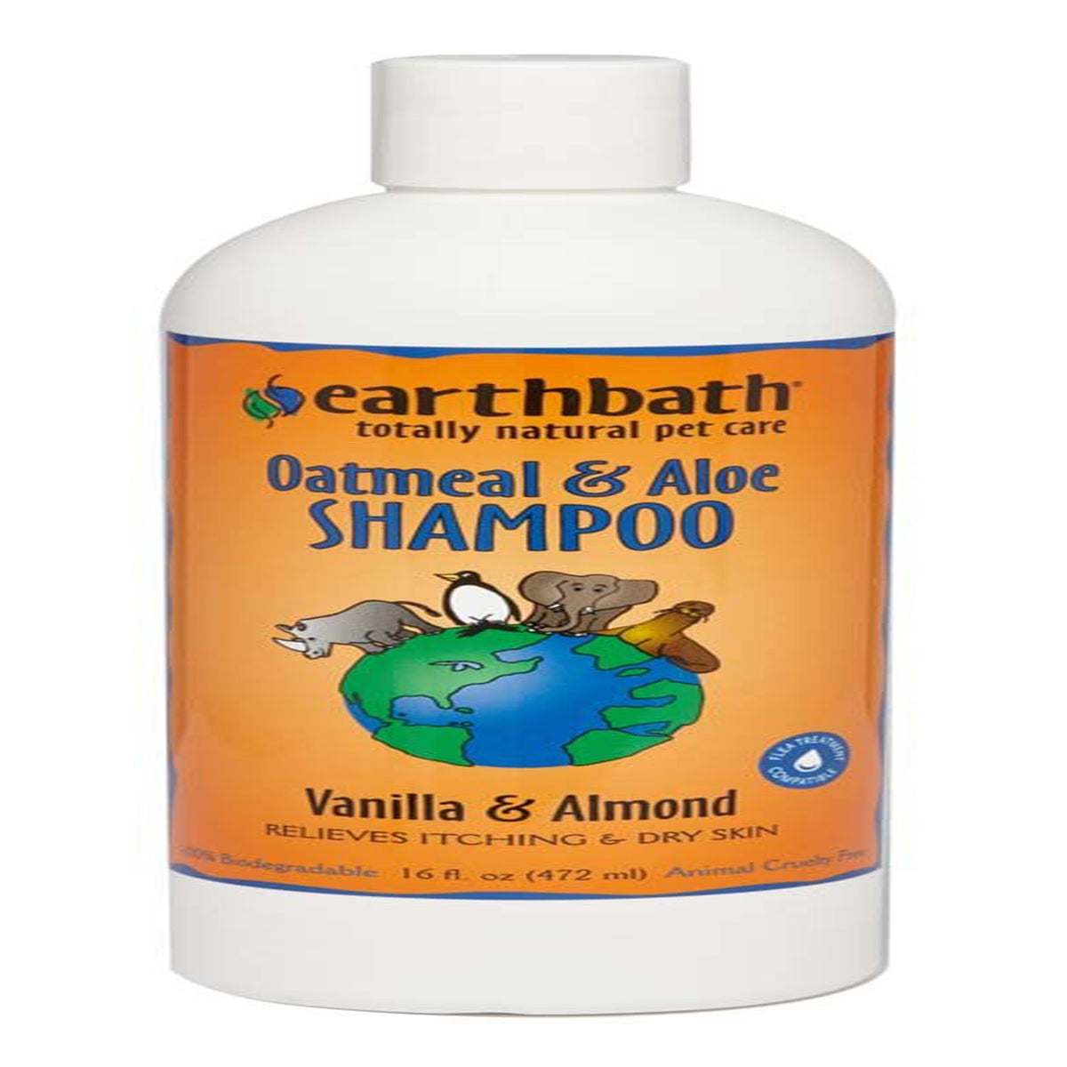 earthbath Oatmeal & Aloe Shampoo Vanilla & Almond 16oz