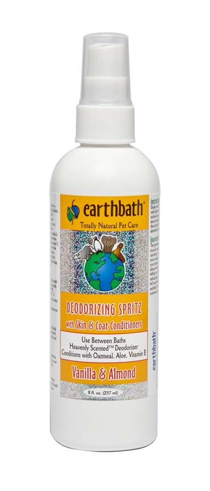 earthbath 3-in-1 Deodorizing Spritz Vanilla & Almond 8oz