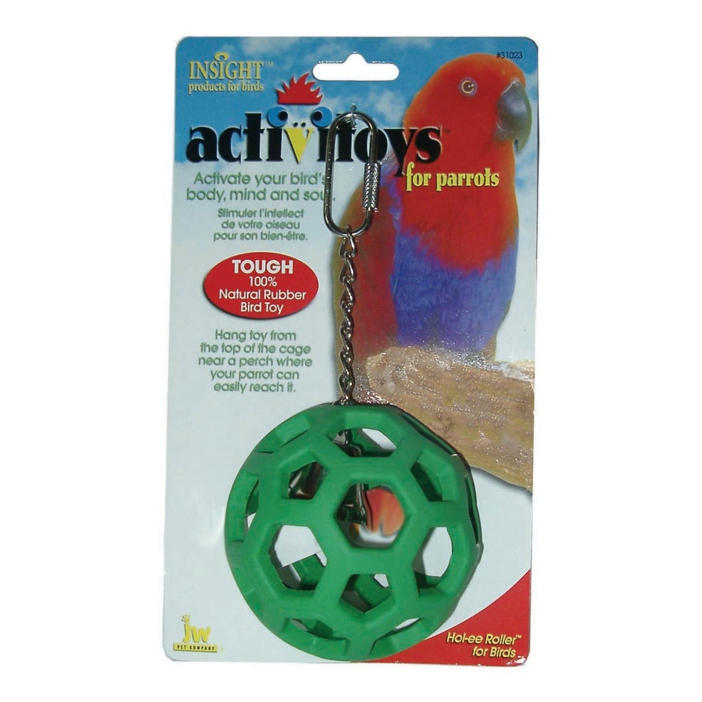 JW Pet ActiviToy Hol-ee Roller Bird Toy Multi-Color 1ea/LG