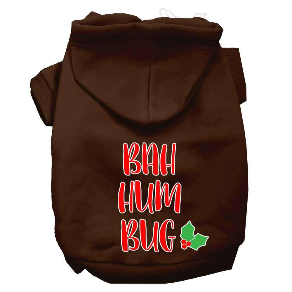 Christmas Pet Hoodie Screen Printed, "Bah Humbug"