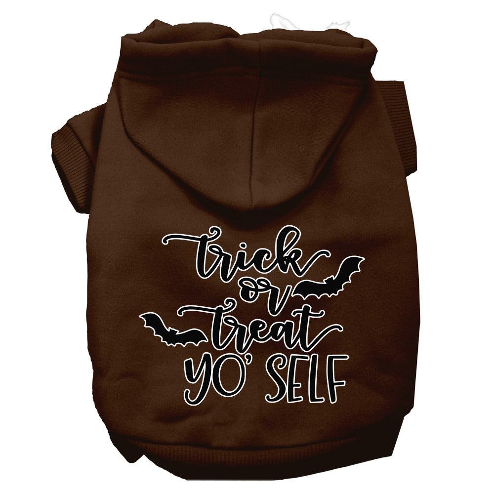 Halloween Pet Hoodie Screen Printed, "Trick Or Treat Yo' Self"