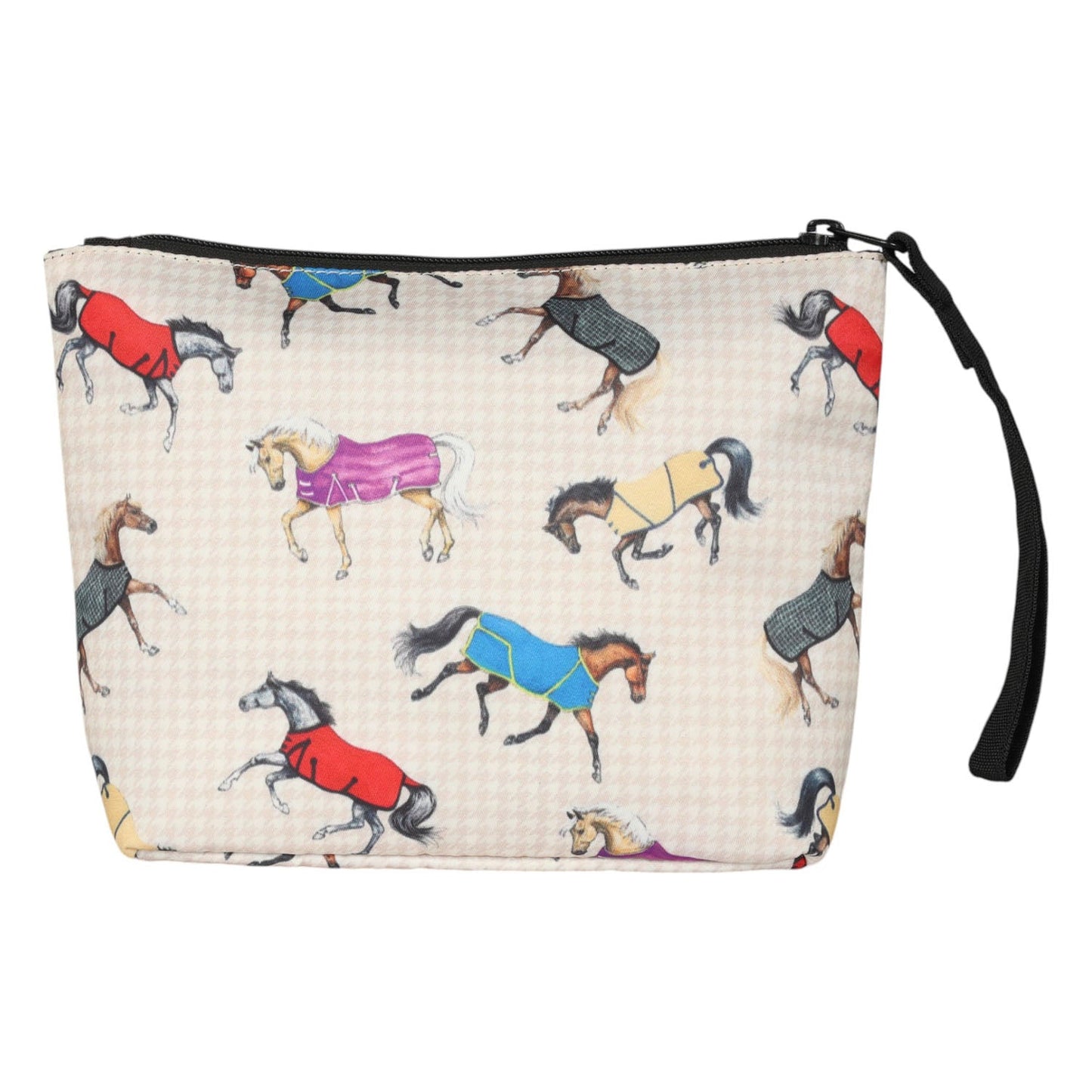 AWST Int'l Lila Horses in Blankets Accessory Bag