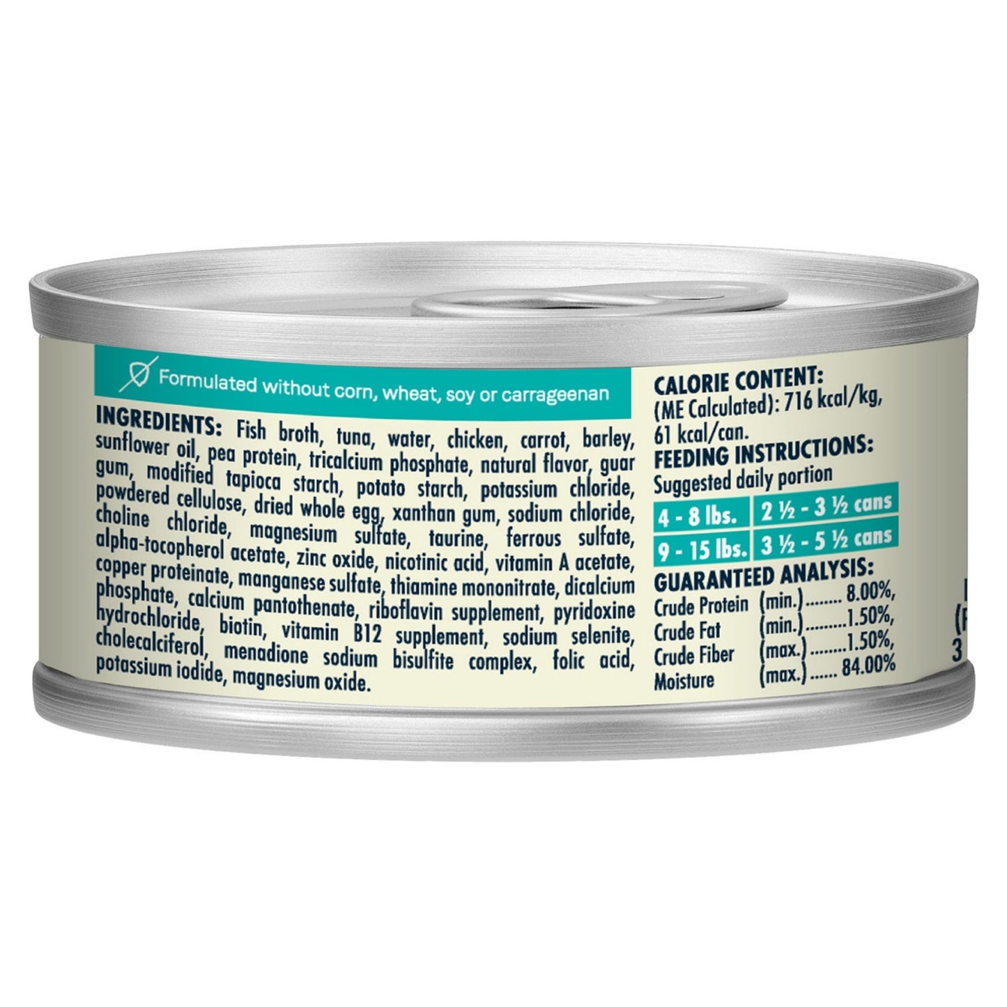 CANIDAE Balanced Bowl Canned Cat Food Tuna Carrots, 24ea/3 oz
