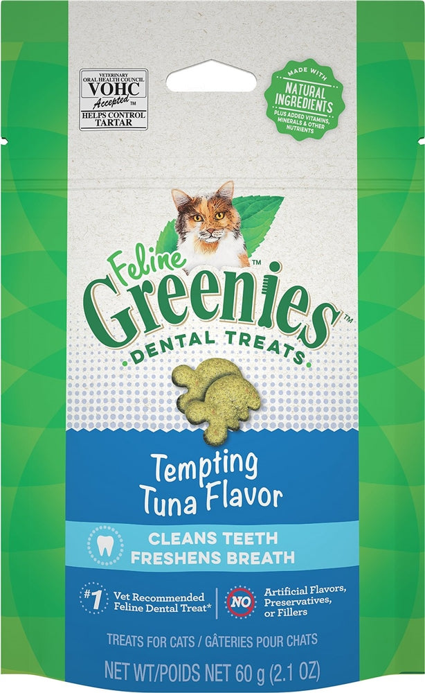 Feline Greenies Dental Treat Tuna 2.1oz