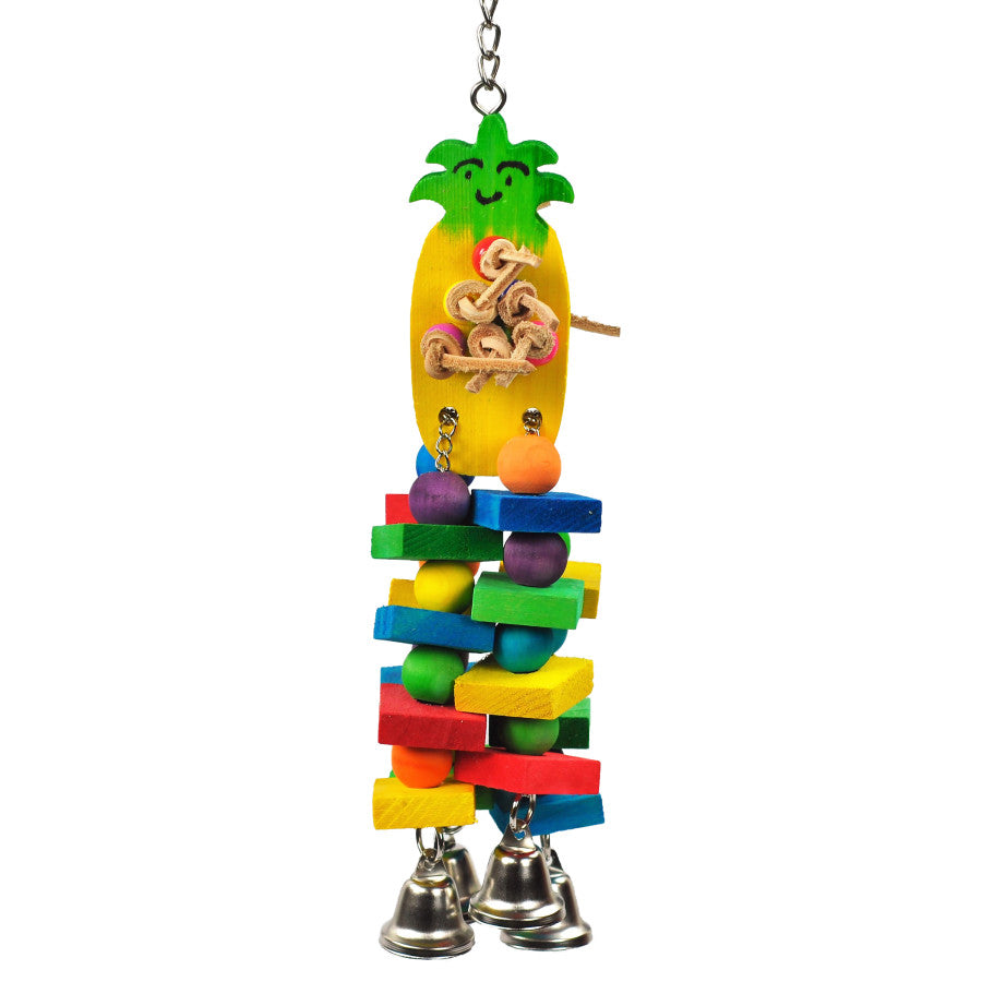 A&E Cage Happy Beaks Pineapple Bird Toy Small