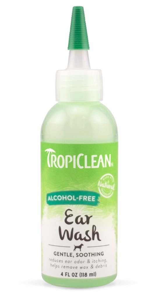 TropiClean Postbiotic Ear Wash for Pets 4oz