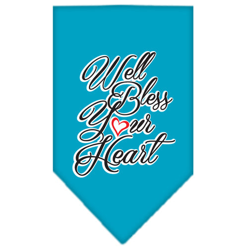 Pet and Dog Bandana Screen Printed, "Well Bless Your Heart"