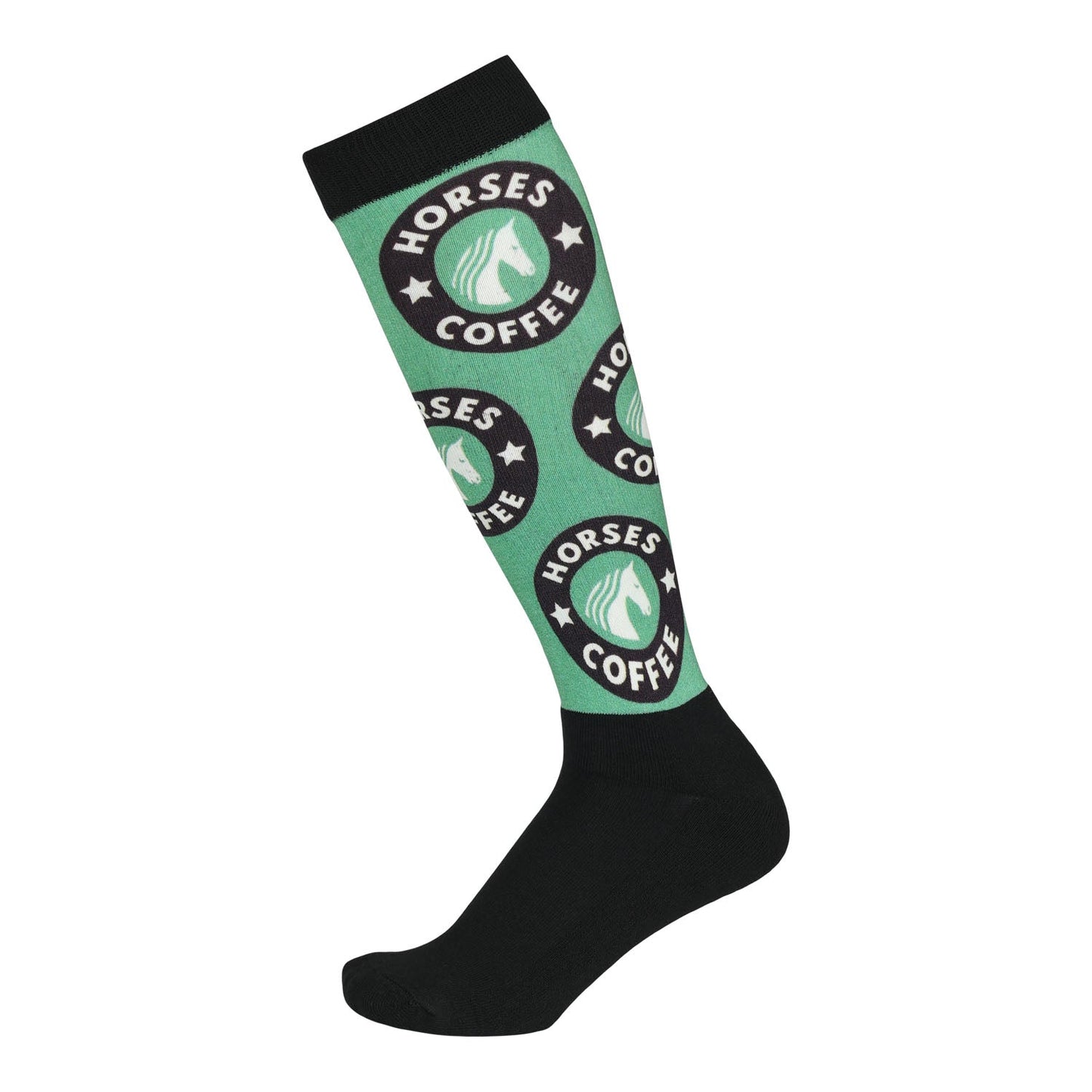 Dapplebay Slick Boot Socks-Horses & Coffee
