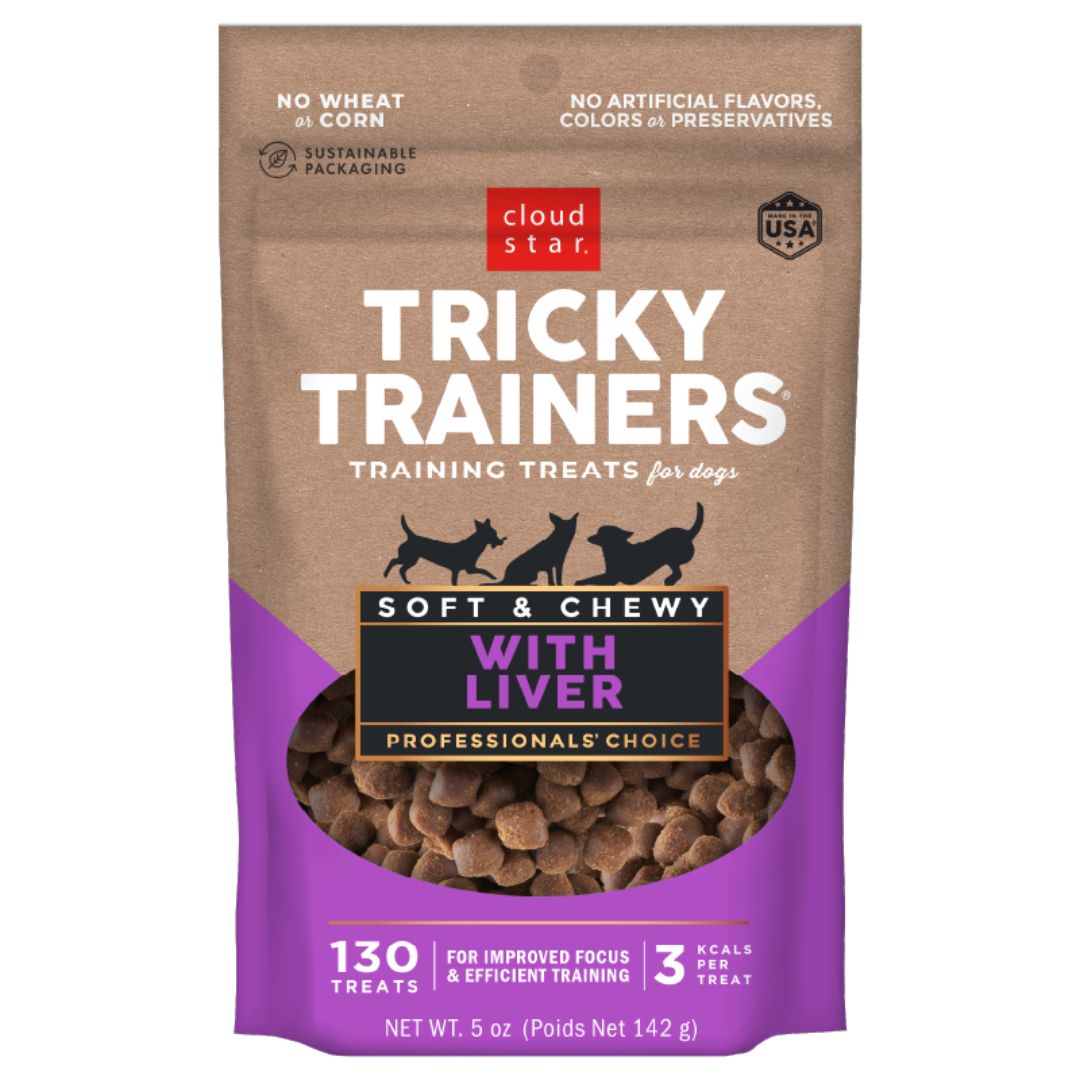 Cloud Star Dog Tricky Trainer Chewy Mini Liver 5Oz