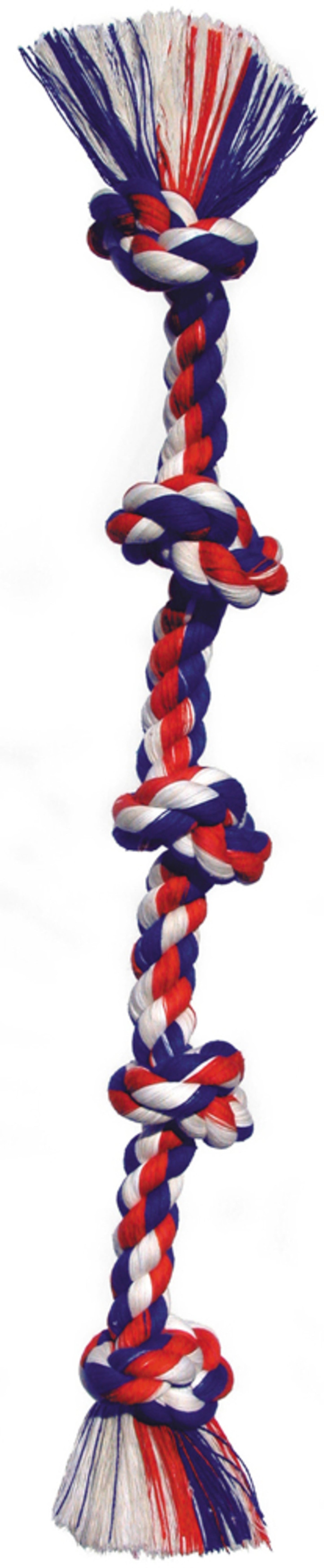 Mammoth Cotton Blend Color 5 Knot Rope Tug X-Large 36in