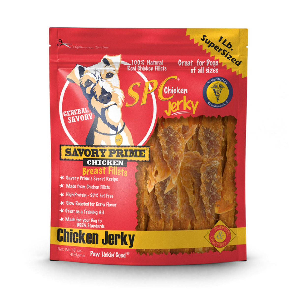 Savory Prime Natural Chicken Jerky 16oz