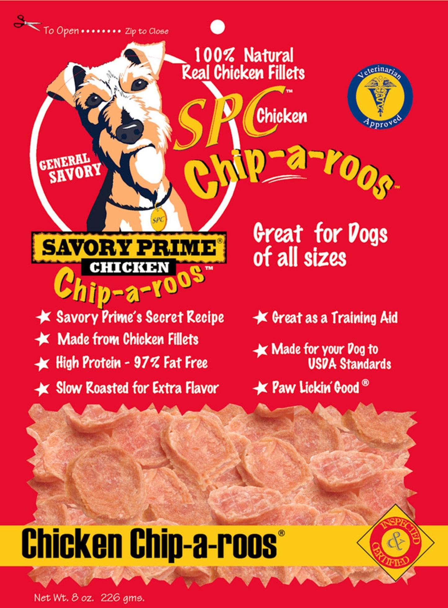 Savory Prime Chicken Chip-a-Roos 8oz