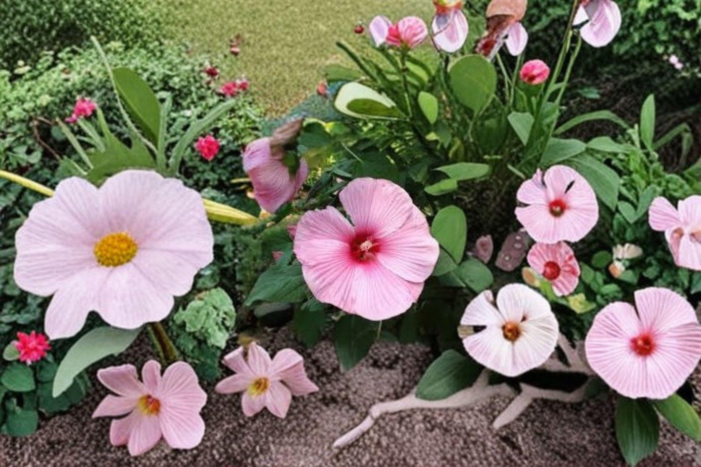 Rose Mallow Dwarf Mix Seeds | Hardy Perennial Hibiscus for Pollinators | Hibiscus moscheutos | 40 Seeds
