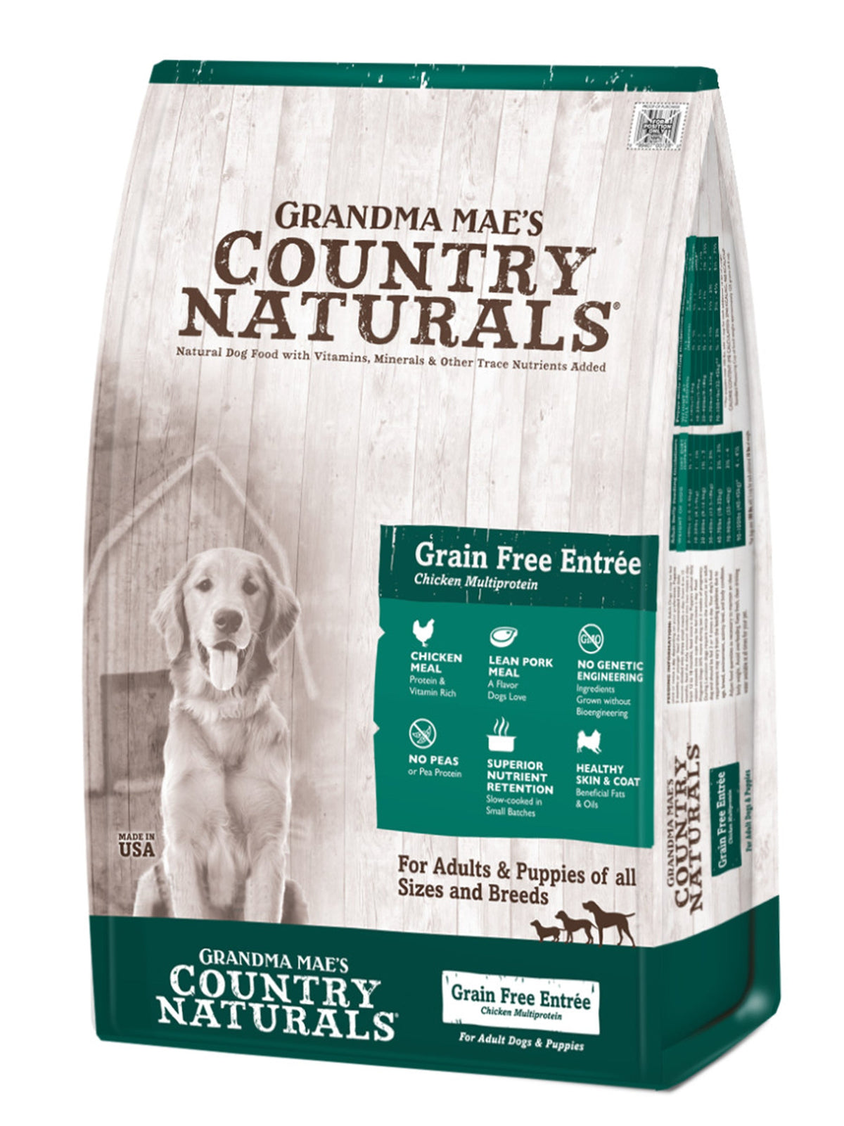 Grandma Mae's Country Naturals Premium All Natural Dog Food Grain Free 25LB