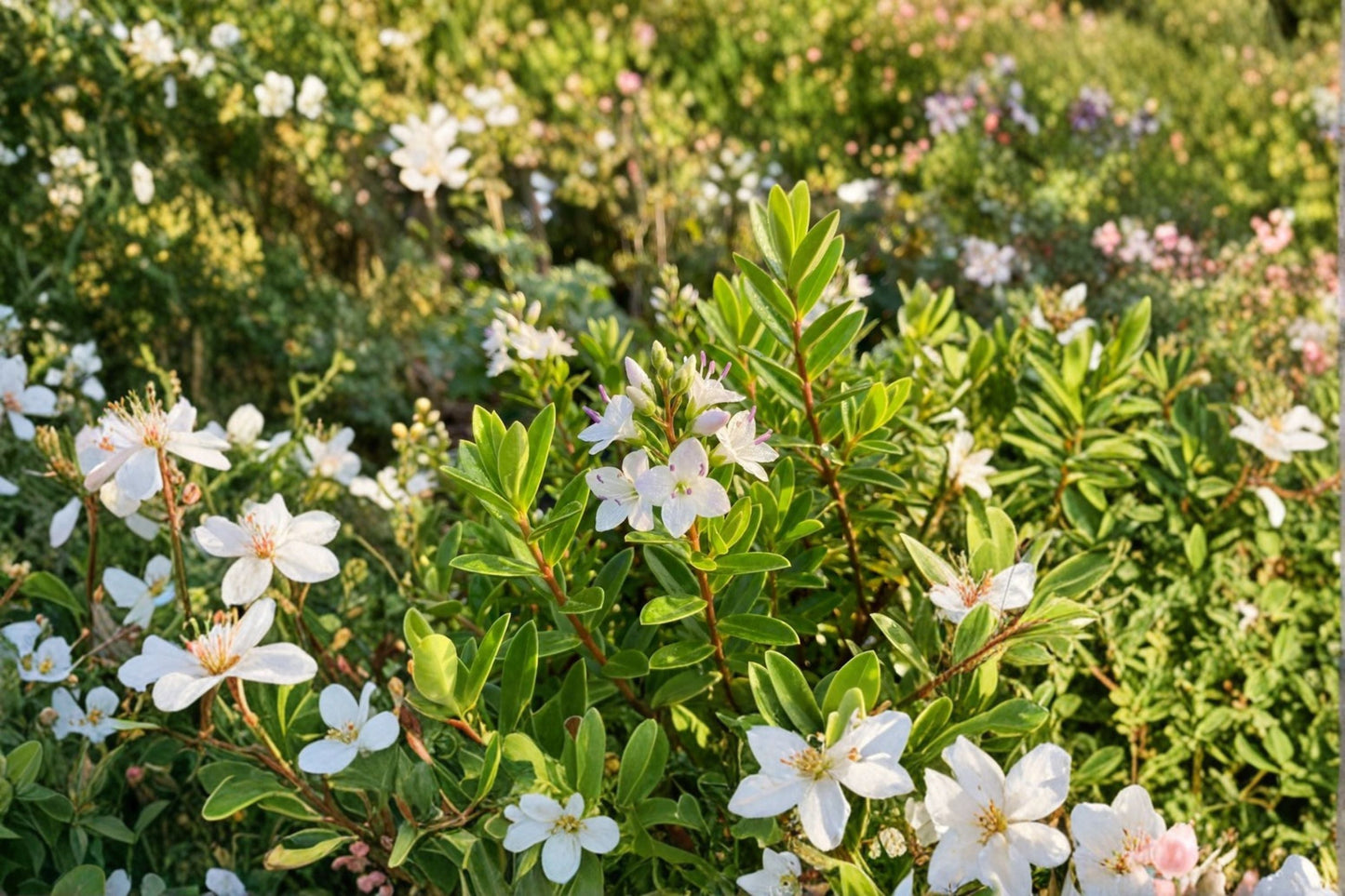 Hebe 'McKeanii' Compact Evergreen Shrub with White Flowers | Dwarf, Low Maintenance, Pollinator Friendly