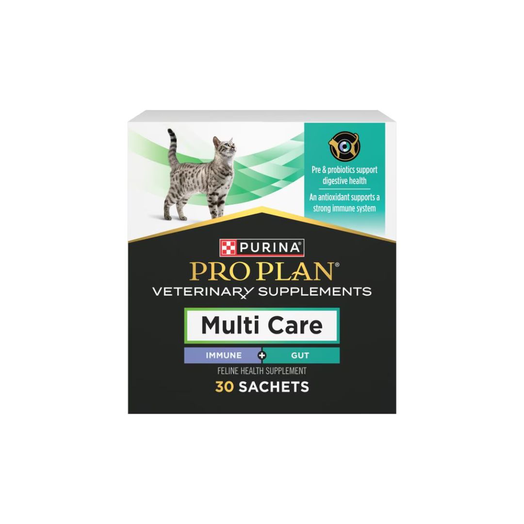 Purina Pro Plan Veterinary Diets Multi Care Powdered Supplement for Cats, box of 30 sachets