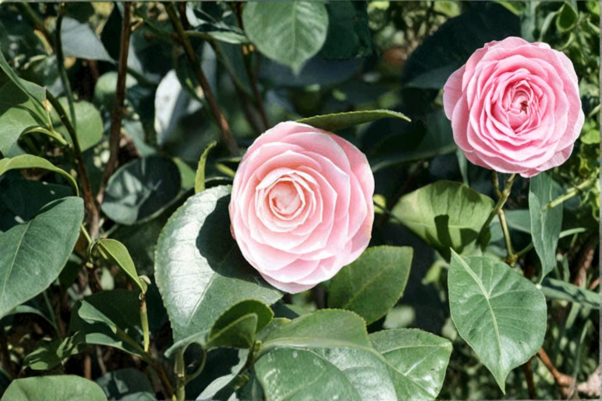 Japanese Camellia Goggy Live Plant | 3-Gallon Pot Evergreen Flowering Shrub | Camellia japonica 'Goggy'