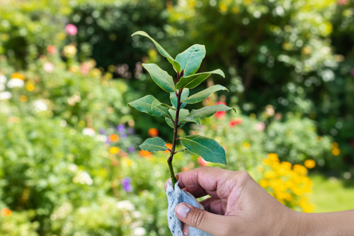 Organic Bay Laurel Live Plant - 3-4 Inch Starter Herb, Laurus nobilis, Evergreen Foliage, Suitable for Herb Gardens & Containers